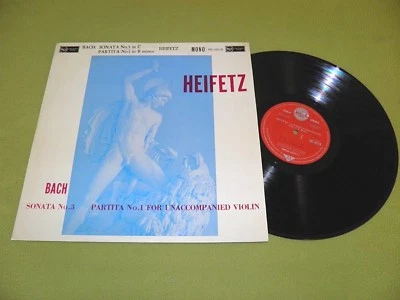 Heifetz - Unaccompanied Violin - Bach - Sonata No. 3 & Partita No. 1 - UK ED1 NM - Image 1 of 2