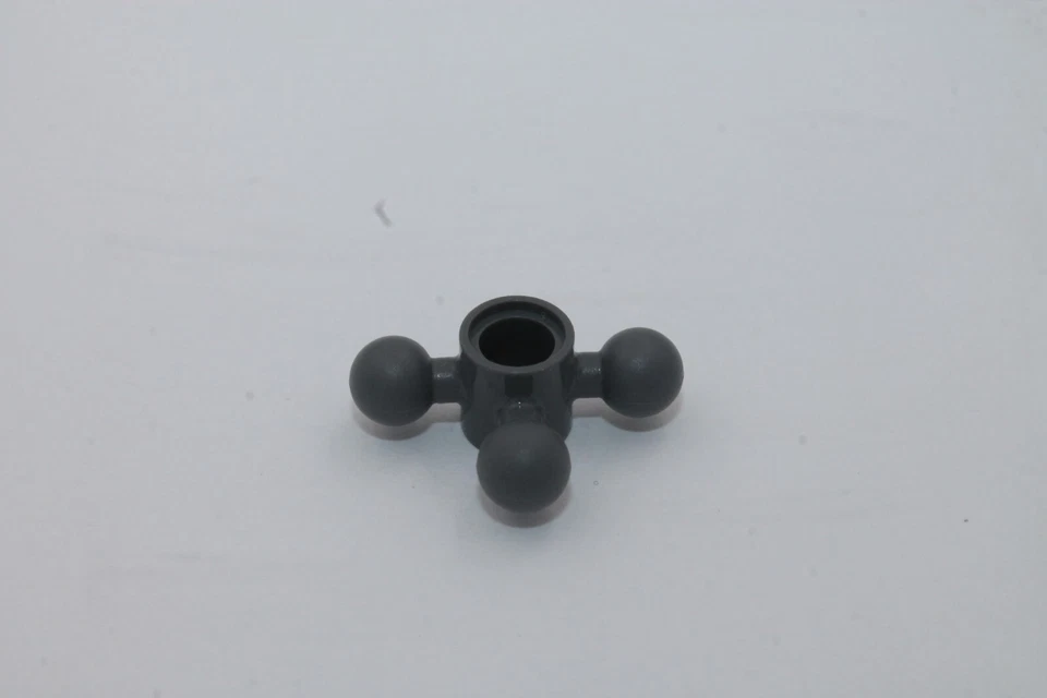 Lego Technic 4x Kugelgelenk Kugelkopf steering arm 3 tow ball 15460 dunkelgrau  - Bild 1 von 1