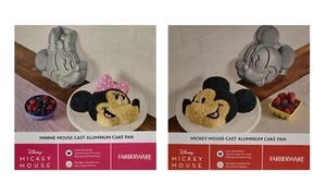Farberware Minnie or Mickey Mouse Cake Pan, Non Stick, Aluminum, 6 Cups - Picture 1 of 9