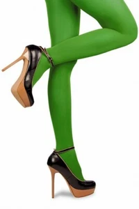 Quality Bright Green Tights - Nylon - Adult Sizes up to size 22  - Picture 1 of 1