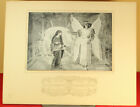Antique Imperial Russia Art Print Litho A. Ivanov "Annunciation"