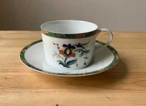 RAYNAUD CERALENE LOUVIERS Flat Cup & Saucer Set - France - EUC  - Picture 1 of 7