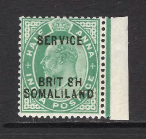 M19842 Somaliland Protectorate 1903 SGO6a - 1/2a green with BRIT SH variety. - Picture 1 of 1