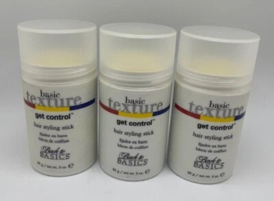 3 Back to Basics BASIC TEXTURE GET CONTROL HAIR STYLING STICK 3 oz Each - Image 1 of 2