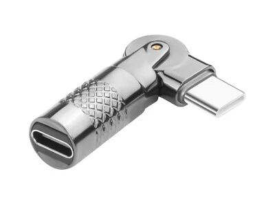 USB-C 180° Rotating LED Power Connector | Male to Female Adapter - Image 1 of 4