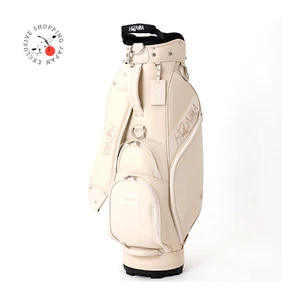 Honma Golf Cart Caddy Bag Crocodile CB52411 9in 3.4kg 5way Shoe Pocket Beige New - Picture 1 of 5