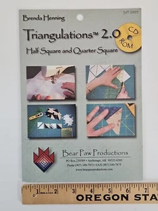 Brenda Henning TRIANGULATIONS 2.0 CD-ROM Half Square & Quarter Square Foundation - Picture 1 of 3
