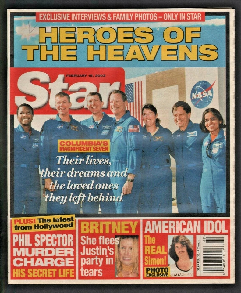 2003 February 18 Star Magazine - Britney Spears Simon Cowell Phil Spector - Imagem 1 de 1