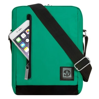 Green School Croosbody Bag Nylon Zipper Bookbag For 10" iPad 9th / iPad Air 5 - Image 1 of 4