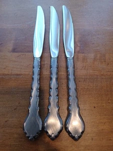 Oneida Community Cello Tafelmesser 3er Set brüniert Edelstahl 9" Besteck - Bild 1 von 6