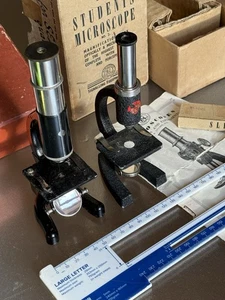 Vintage ESL Microscope ( S.R.Stubbs M.Sc. ) Experiment/Student Made England x2 - Picture 1 of 21