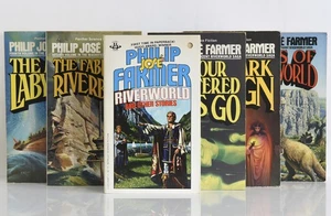 PHILIP JOSE FARMER Riverworld books 1-5, Riverworld and Other Stories Classic SF - Picture 1 of 12