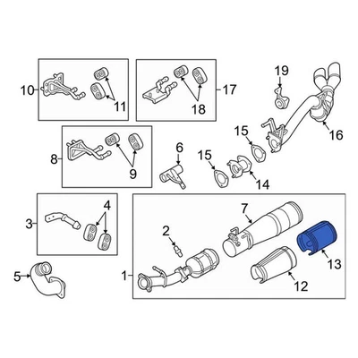 For Ford F-250 Super Duty 2011-2019 Ford BC3Z9Y427A Left Exhaust Heat Shield Foto 1 de 4