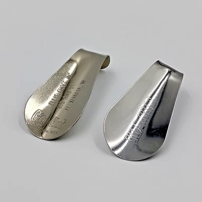 批量 2 件 复古金属鞋喇叭、Hahn & Ellis 鞋 Inc Alexandria Va — 第 1/4 张图片