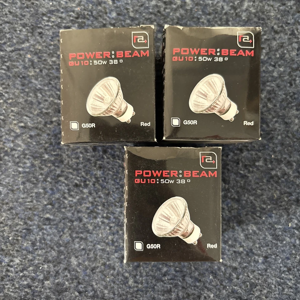 Red Arrow Gu10 50w red   38 Degree Pack Of 3 - Image 1 of 1