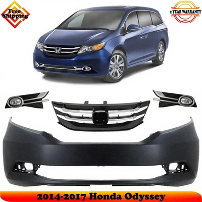 Front Bumper Cover Fascia & Grille Assembly For 2014-2017 Honda Odyssey Foto 1 de 4
