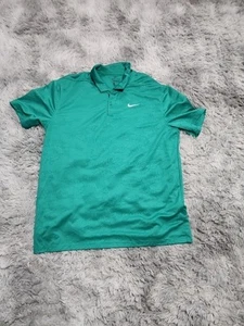 Nike Golf Dri-Fit L Victory Polo Emerald Green Standard Fit Stretch ⛳️⛳️⛳️ - Picture 1 of 4