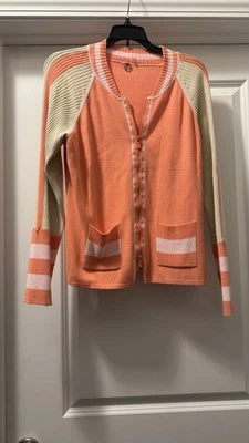 Кардиган на молнии One Girl Who персиковый желтовато-коричневый облегающий размер XL - Изображение 1 из 4