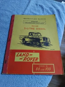 Original 1958 Land Rover Series II Diesel Owners Instruction Manual Handbook VGC - Picture 1 of 15