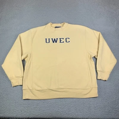 Sudadera Vintage Champion Eau Claire Para Hombre L Gris Universidad Blugolds Logo UWEC Foto 1 de 4