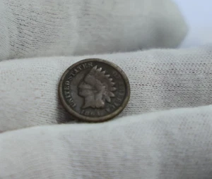 1864 Bronze Indian Cent 1c G+(Scratch) - Picture 1 of 2