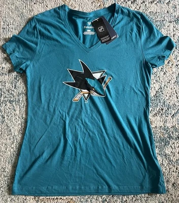 San Jose Sharks NEW Womens Medium Tshirt. NHL Hockey NWT - Image 1 of 2
