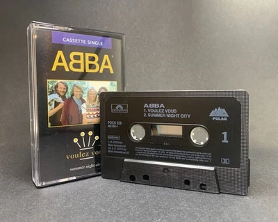 Abba VOULEZ VOUS/SUMMER NIGHT CITY Cassette Single POCS239 *SCARCE 1992 EDITION* - Image 1 of 4
