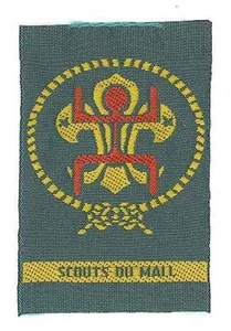 SCOUTS OF AFRICA MALI (SCOUTS DU MALI) - Parche de premio de rango de membresía scout - Imagen 1 de 1