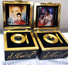 Set of 2 ELVIS Hits of the Century Music Box Collection Porcelain #6, #8 Vintage