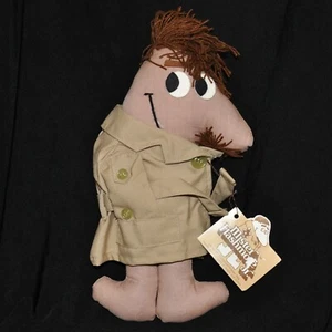 Vintage 77 Mister Flashmore Jr Puppe Schnurrbart Trenchcoat Flasher Privates Orig Etikett - Bild 1 von 10