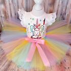 First 1St Birthday Party Dress Cake Smash Outfit Fluffy Tutu Age 1 One Gift Bow