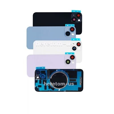 Replacement Back Glass Cover With Steel Plate For Apple iPhone 14 - Image 1 of 3