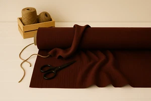 Prune Linen Blend Fabric by the Yard – Material for Upholstery, Drapery & Crafts - Picture 1 of 10