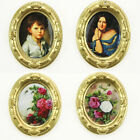 4PCS 1:12 Dollhouse Miniatures Wall Art Lot Frame Painting Picture Art Vintage