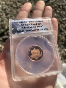 2011 S ANACS Proof Certified First Strike Lincoln Shield Cent PR70DCAM #012