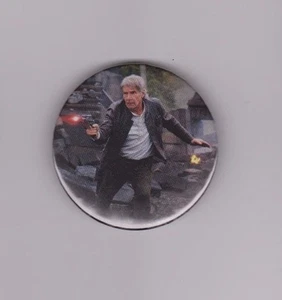 Star Wars Das Erwachen der Macht Han Solo Harrison Ford Pin Rückseite 2" Button #3 - Bild 1 von 2