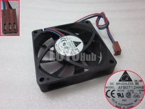  Electronics AFB0712HHB -S05W Gehäuselüfter DC 12V 0,45A 3-Pin 70mm #A6-35 - Bild 1 von 4