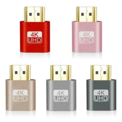 4K HDMI DDC EDID Dummy Plug VGA Virtual Display Emulator Adapter Connector - Bild 1 von 4