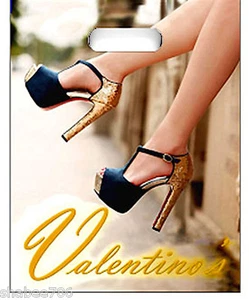 50 PCS X-Large Designer 16"X20" Plastic Die-cut Shoes Fashion Shopping Bags - Picture 1 of 2