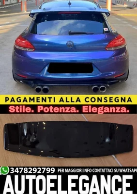 0791🔥SPOILER TETTO PER VW SCIROCCO 2008-2017 LOOK R CUP NERO LUCIDO🔥 - Immagine 1 di 2