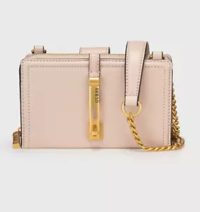 GUESS James Mini Girlfriend Crossbody apricot cream leather marks CA877373 - Picture 1 of 6