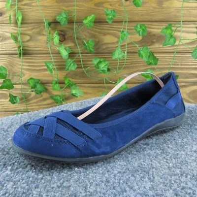 Tela azul plana para mujer Laura Scott talla 8,5 M ligeramente usada 2025 Foto 1 de 4