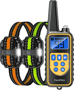 Collier de choc Heaflex Dog, étanche rechargeable, 1640 pieds Dog Training électrique