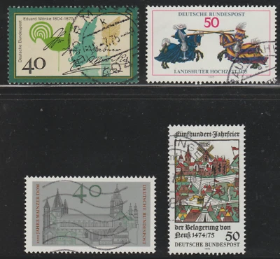 Germany 1975 SC# 1166 - 1169 - Four different stamps - Used Lot # 242 - Image 1 of 2
