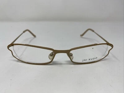 Marco de gafas Jai Kudo 441 M06 50-17-135 marrón tostado dorado metal borde completo E892 Foto 1 de 4