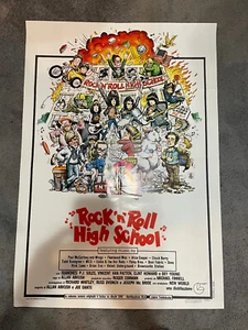 RAMONES Rock 'N Roll High School ITALY 1979 original large promo CINEMA POSTER - Picture 1 of 3