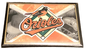 Baltimore Orioles Vtg Square 3” Pinback Button ‘80’s or 90’s MLB Auth. Hologram - Picture 1 of 6