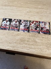 1997-98 Pepsi-Cola Rochester Americans AHL Strip of 5 Cards w Martin Biron  MT