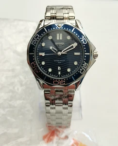 NEU SKMEI 9276 DIVE STYLE UHR BLUE WAVE SEIKO AX32A12 43mm/316L/LAUTSTÄRKE/DATUM/30m - Bild 1 von 8