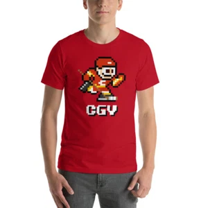 Calgary Flames NES Hockey Team Jersey 8-bit Vintage Nintendo Retro T-Shirt - Picture 1 of 10